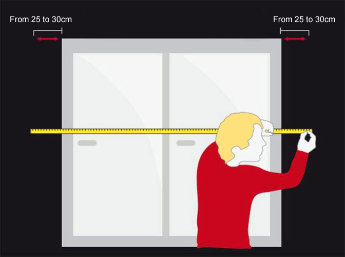 Cómo medir el ancho de cortina acústica